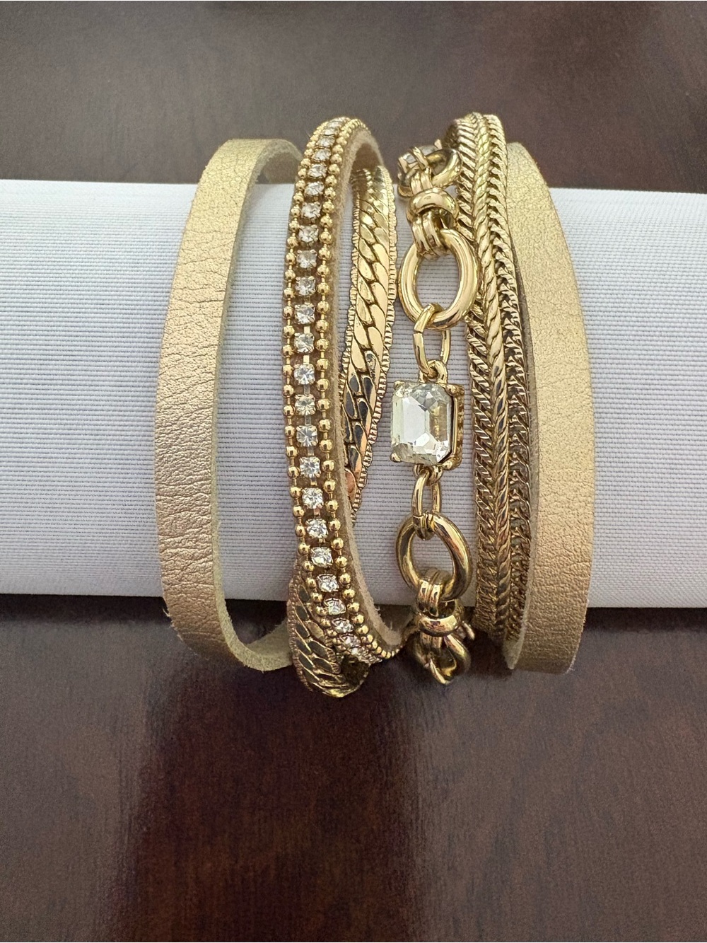 WHBM Wrap Bracelet with Crystal Accent
